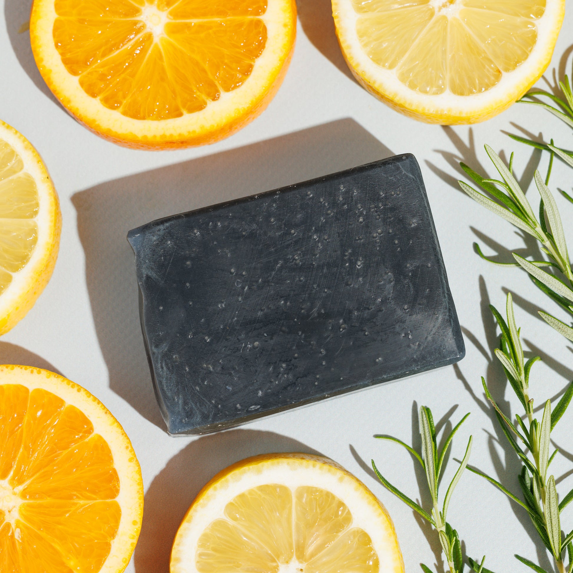 Rosemary Citrus Charcoal Facial Cleansing and Body Wash Bar