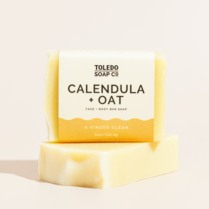 Soothing Calendula and Oat Bar Soap